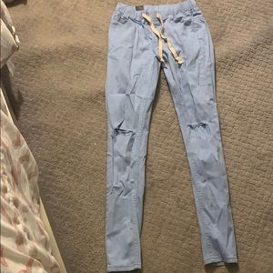 Light blue jeggings